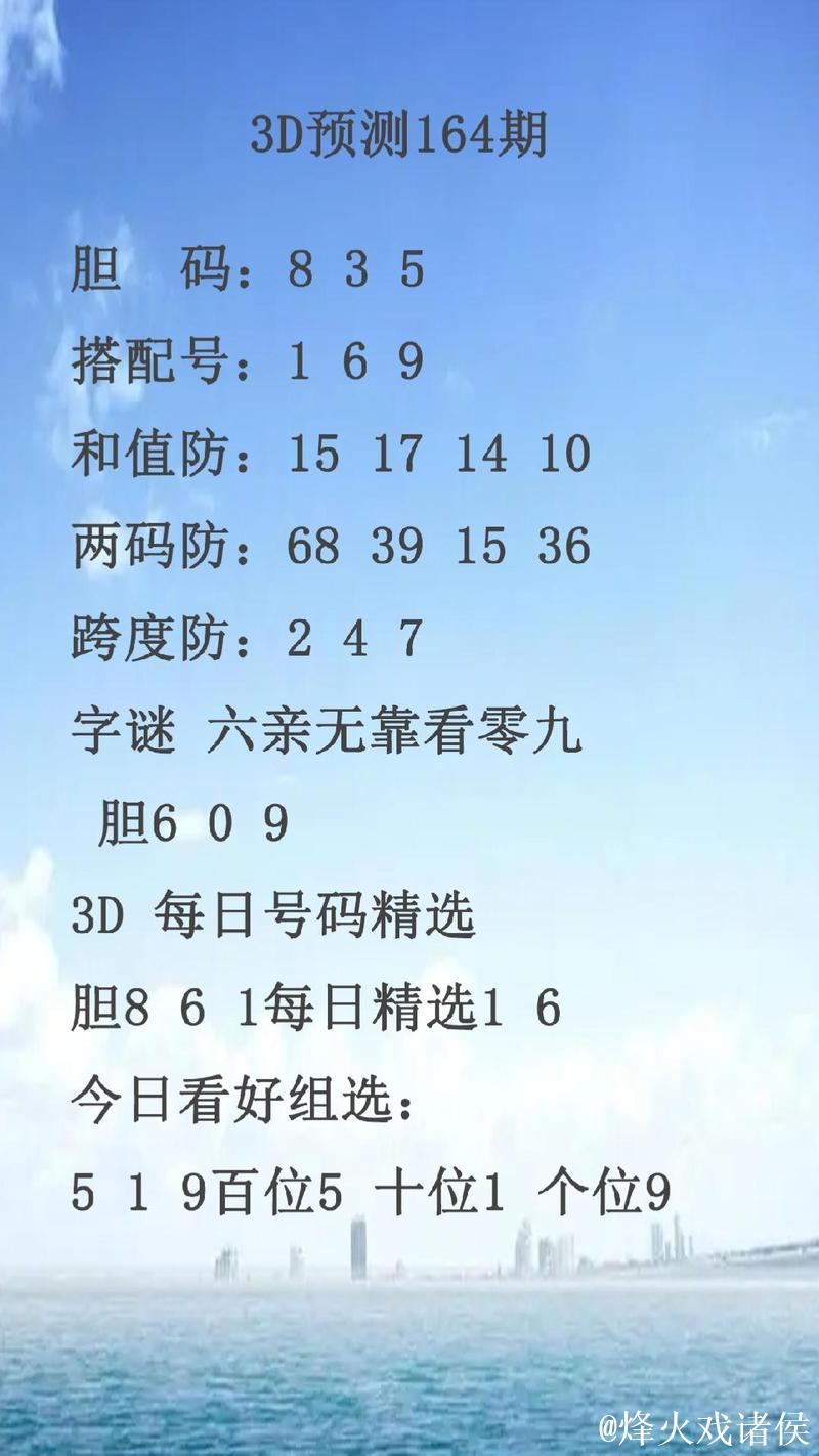 014期四叔排列三预测：绝杀一码推荐